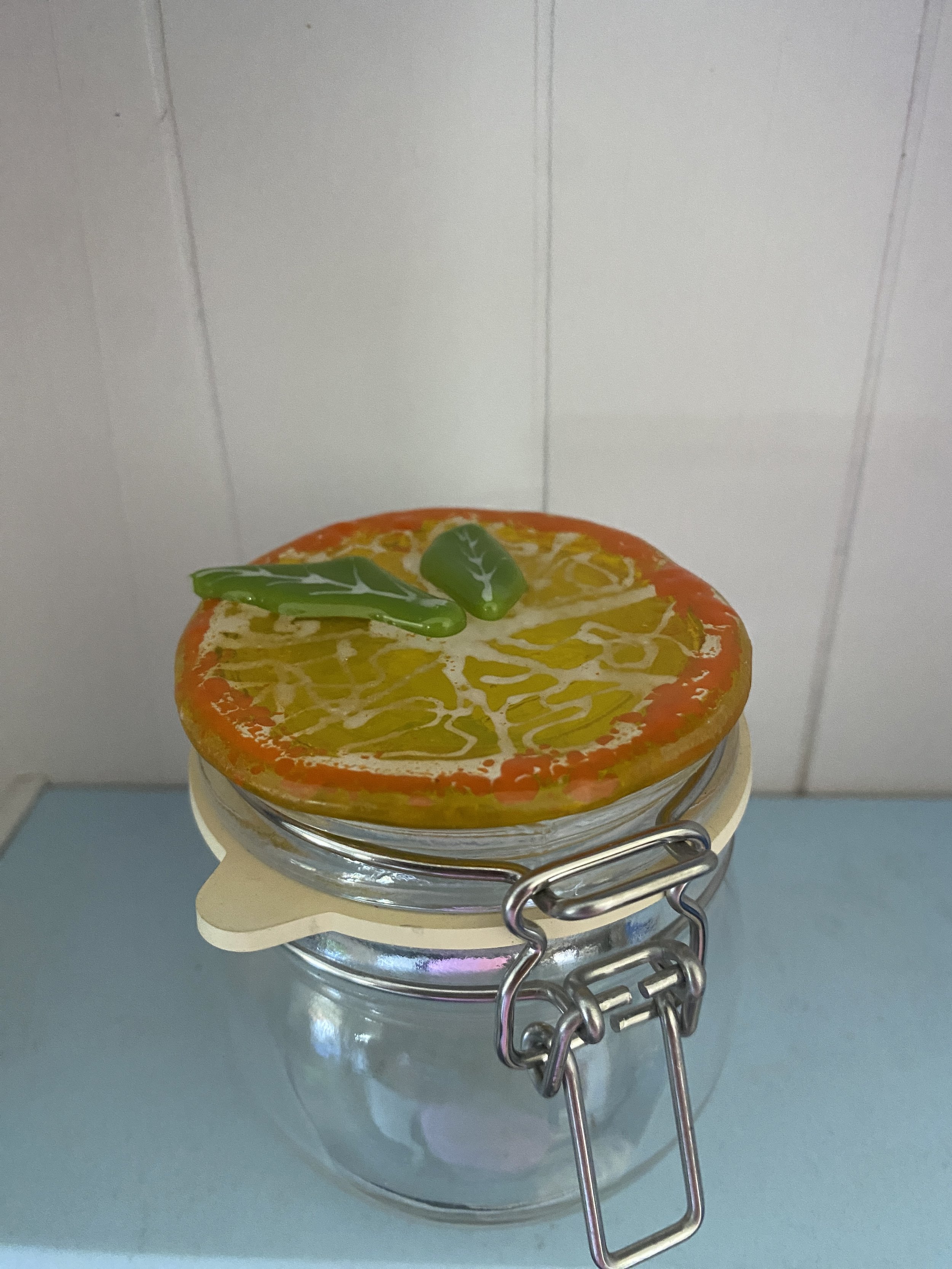 Appelsin marmelade krukke lille